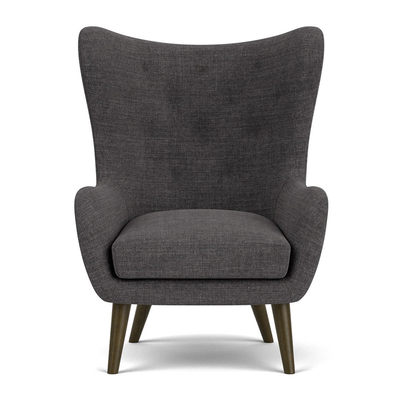 Vega Antracit Fabric / Dark Walnut