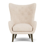 Vega Cream Textured Weave / Dark Walnut