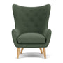 Paul Chair - Cura Dark Green Weave / Oak