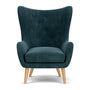 Paul Chair - Danny Dust Blue Textured Weave / Oak
