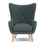 Form Blue Grey Fabric / Oak