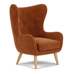 Moss Rust Fabric / Oak