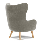 Planet Grey Green Fabric / Oak