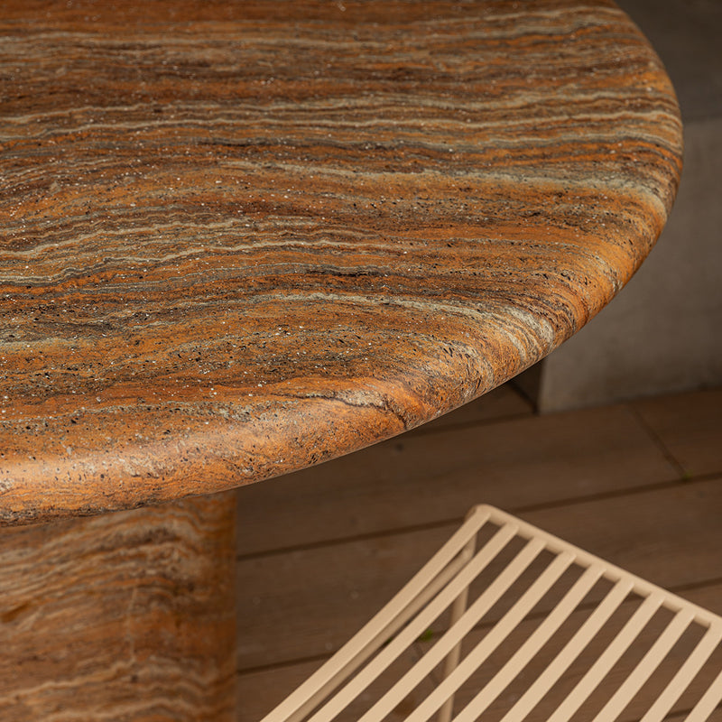 Terracotta Travertine Finish