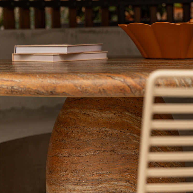 Terracotta Travertine Finish