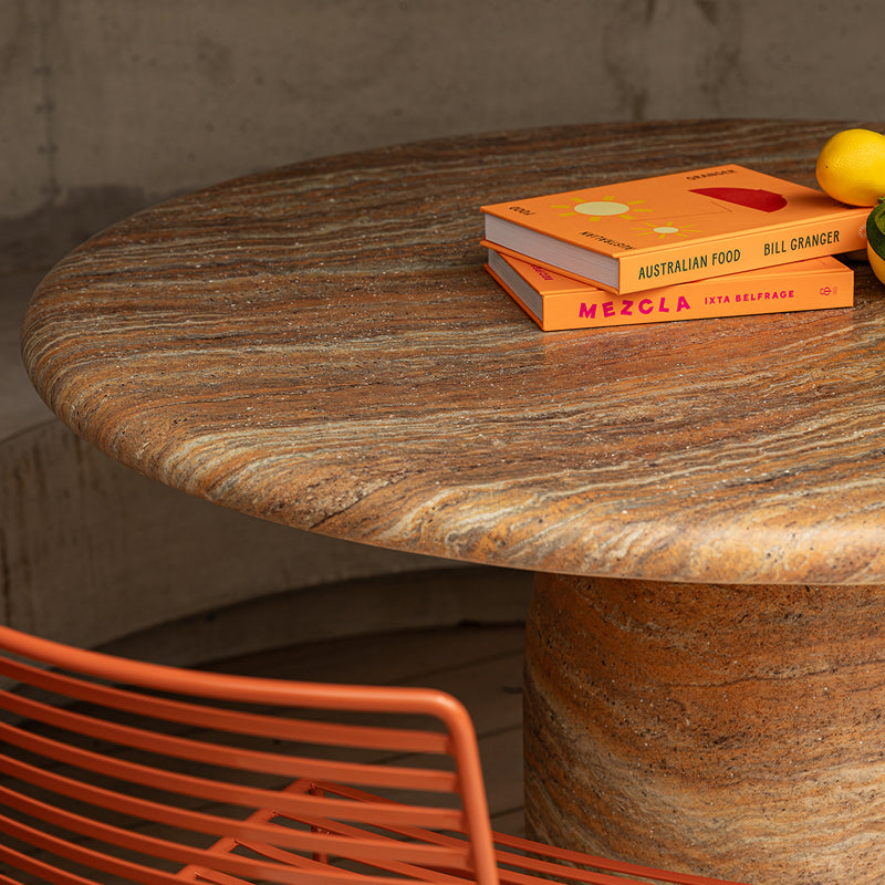 Terracotta Travertine Finish