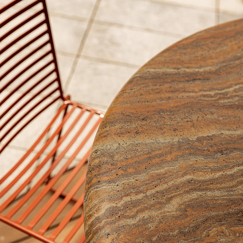 Terracotta Travertine Finish