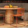 Studio Wire Dining Chair - Terracotta
