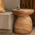 Terracotta Travertine Finish