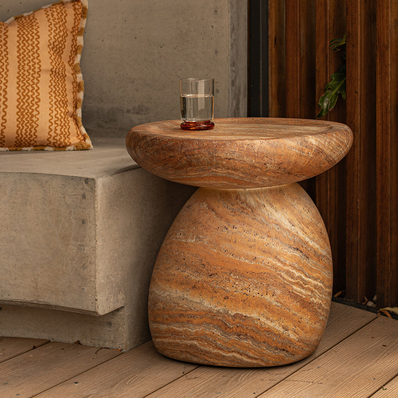 Terracotta Travertine Finish