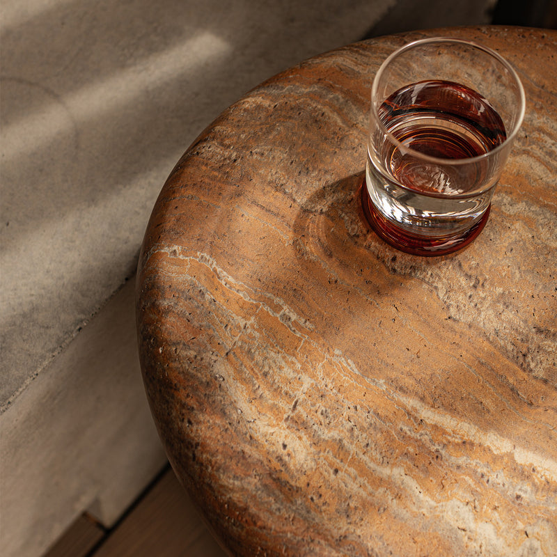 Terracotta Travertine Finish