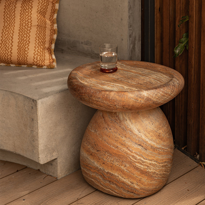 Terracotta Travertine Finish