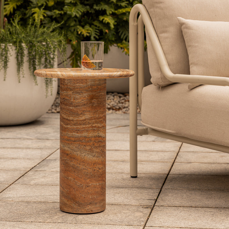 Terracotta Travertine Finish