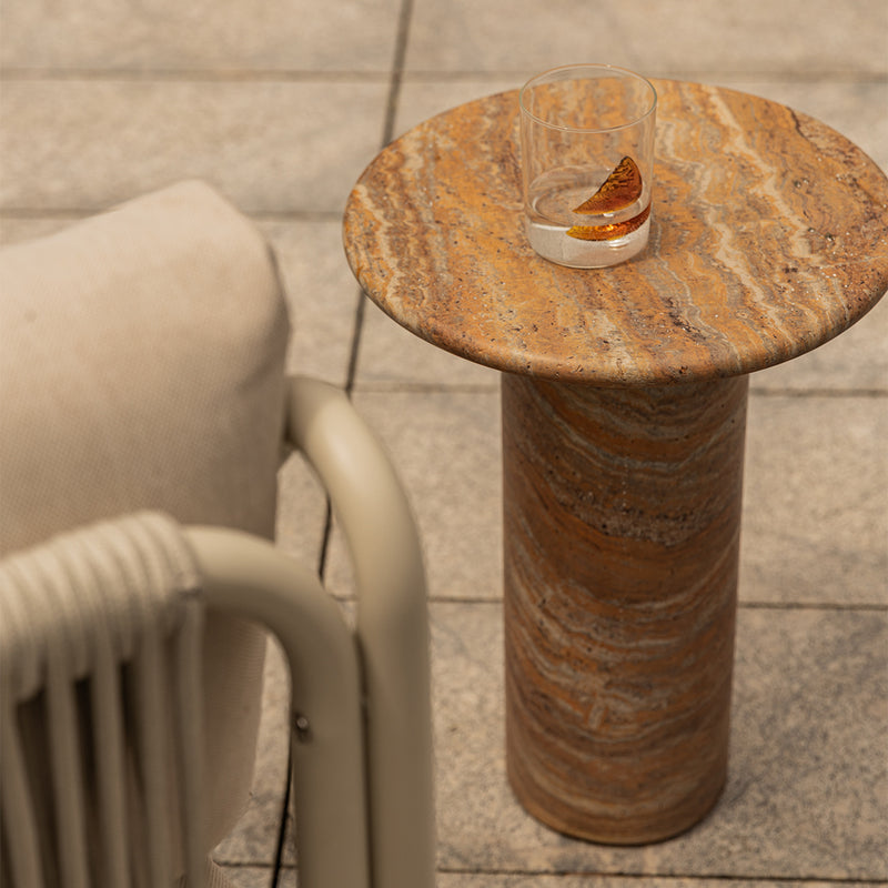 Terracotta Travertine Finish