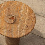 Terracotta Travertine Finish