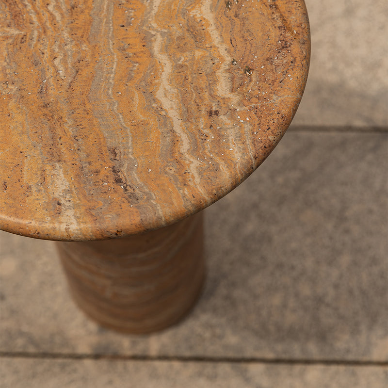 Terracotta Travertine Finish