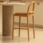 Capri Leather Arch Bar Stool