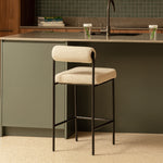 Mateo Boucle Bar Stool