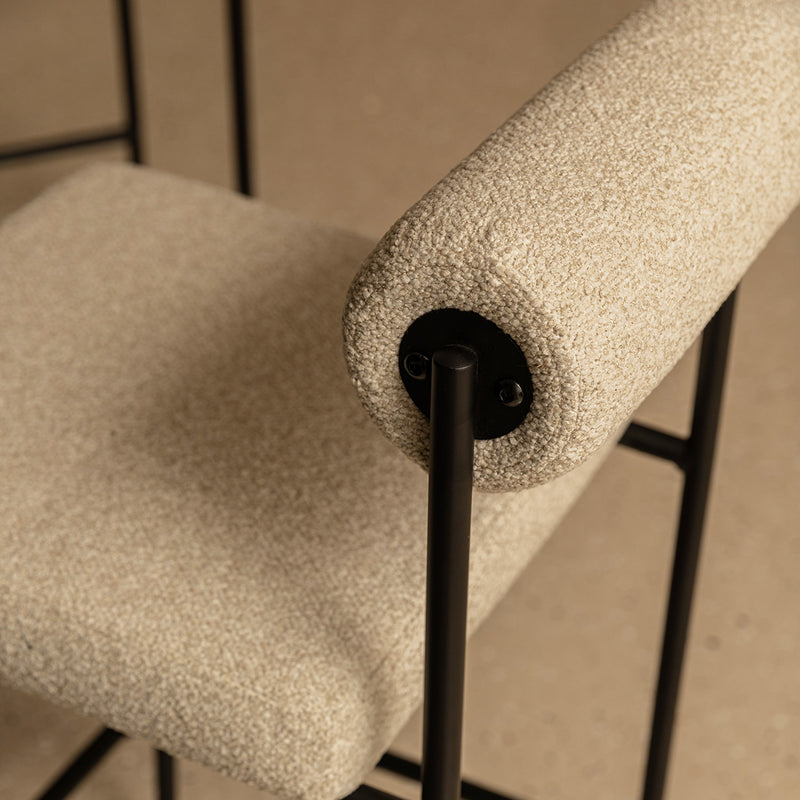 Mateo Boucle Bar Stool