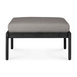 Jack Outdoor Fabric Footstool (Teak Black, Mocha)