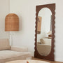 Azzurra Walnut Floor Mirror - Azzurra Walnut Floor Mirror