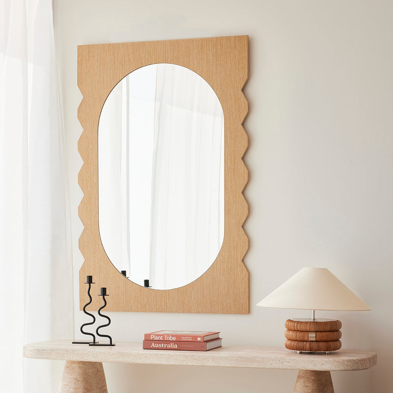 Azzurra Oak Wall Mirror