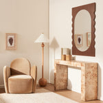 Azzurra Walnut Wall Mirror