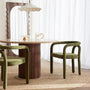 Totti Velvet Dining Chair - Olive