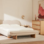 Maya Cream Boucle / Walnut Natural