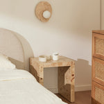 Valentina Burlwood Side Table