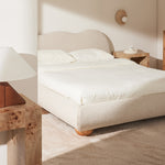 Amalfi Boucle Queen Bed (Sand)