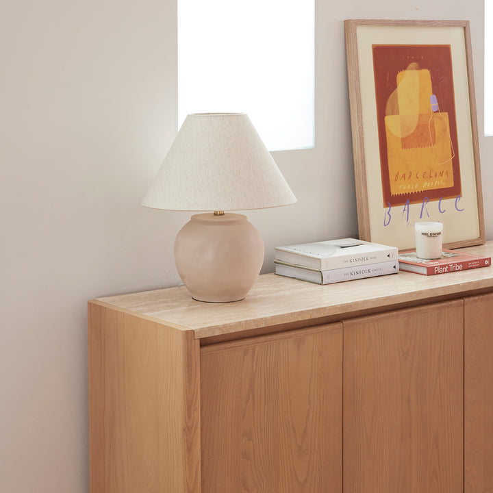 Stone Effect Table Lamp