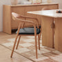 Noris Leather Dining Chair - Black / Ash