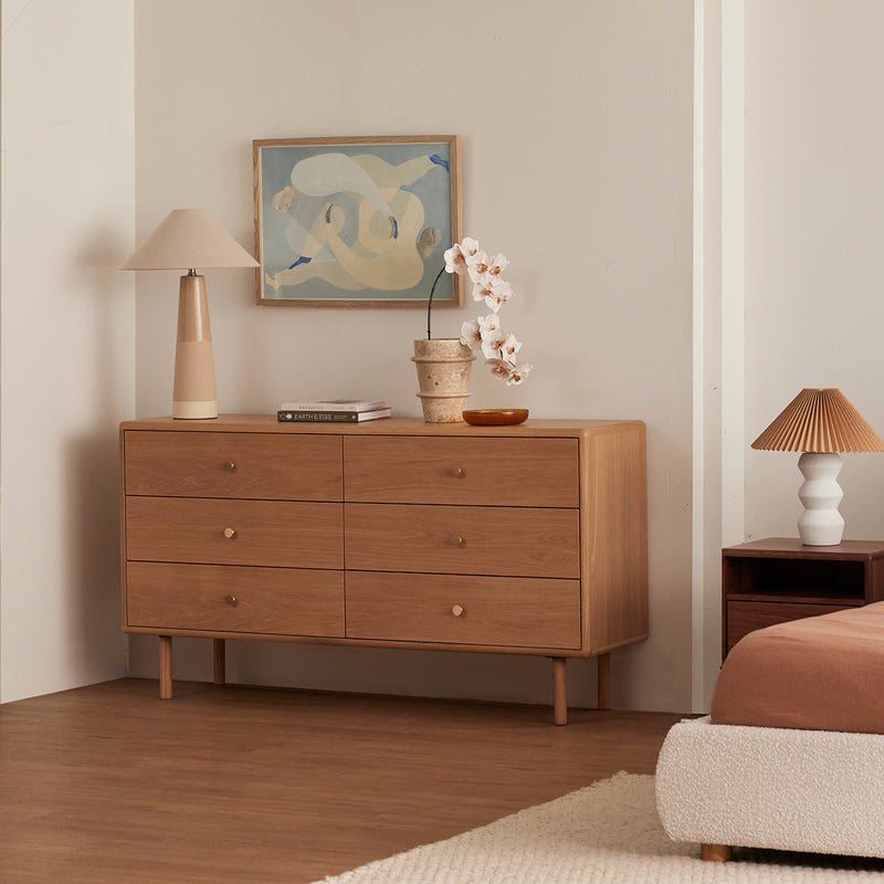 Brass Chest of 6 Drawers