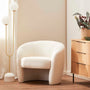 Monet Boucle Armchair - White