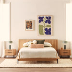 Rio Queen Bed (Oak)