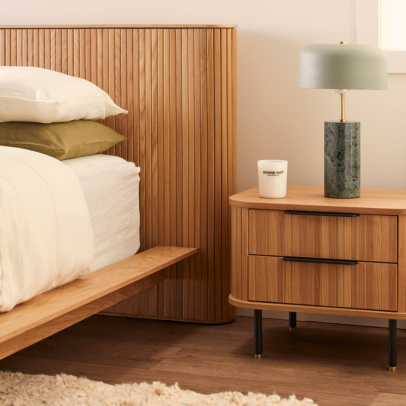 Rio Queen Bed (Oak)