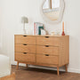 Luna Chest of 6 Drawers - Oak