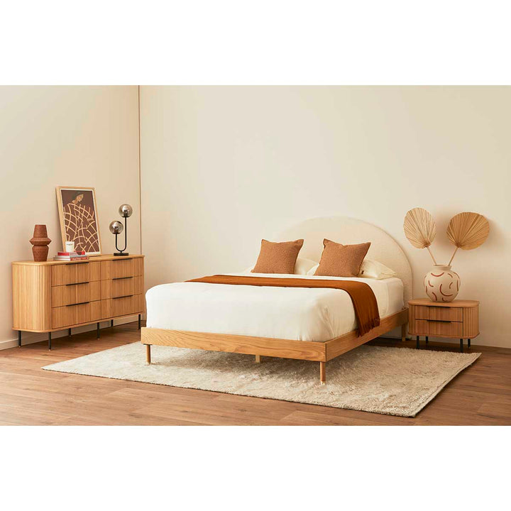 Marlo King Bed Frame (Oak)