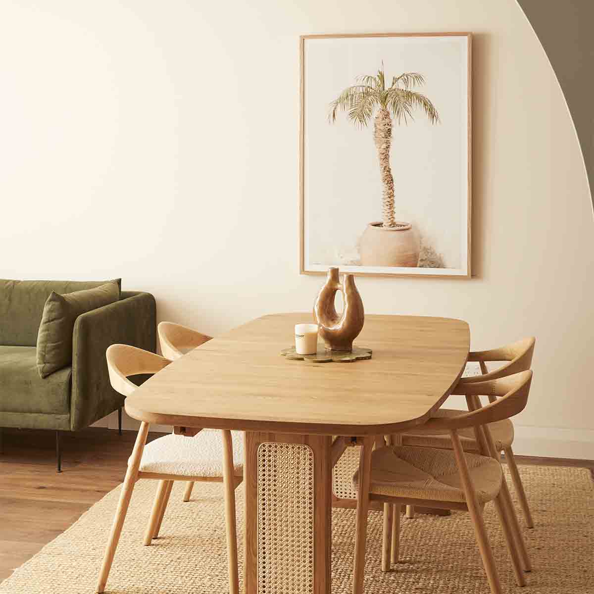 Rattan deals kitchen table