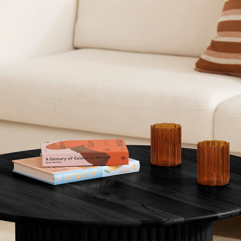 Cosmos Coffee Table (Black Oak, 85cm)