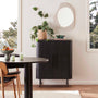 Rio Bar Cabinet - Black Oak