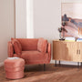 Memphis Armchair - Dusty Rose