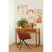Levi Swivel Leatherette Dining Arm Chair