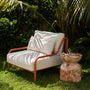 Dune Outdoor Arm Chair - Terracotta / Sand Weave