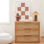 Cuba Rattan 3 Drawer Chest of Drawers - Oak / Natural