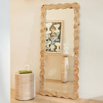 Carmella Burlwood Floor Mirror