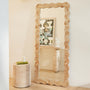 Carmella Burlwood Floor Mirror - Carmella Burlwood Floor Mirror