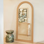 Lucia Arch Floor Mirror - Oak