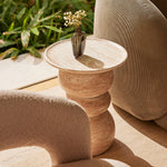 Sorrento Side Table (Travertine Finish)